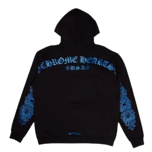 Chrome Hearts Blue Glitter Friends & Family Hoodie