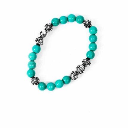 Chrome Hearts Turquoise Bead Bracelet 8MM 2 430x430 1.jpeg Chrome Hearts Turquoise Bead Bracelet 8MM 2 430x430 1.jpeg